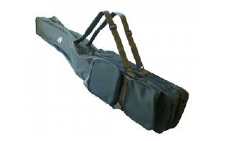 Behr Rucksackfutteral 1,60 m Länge Angelrutentasche mit 2 Innenfächer für 4 bis 6 komplett montierte Angelruten