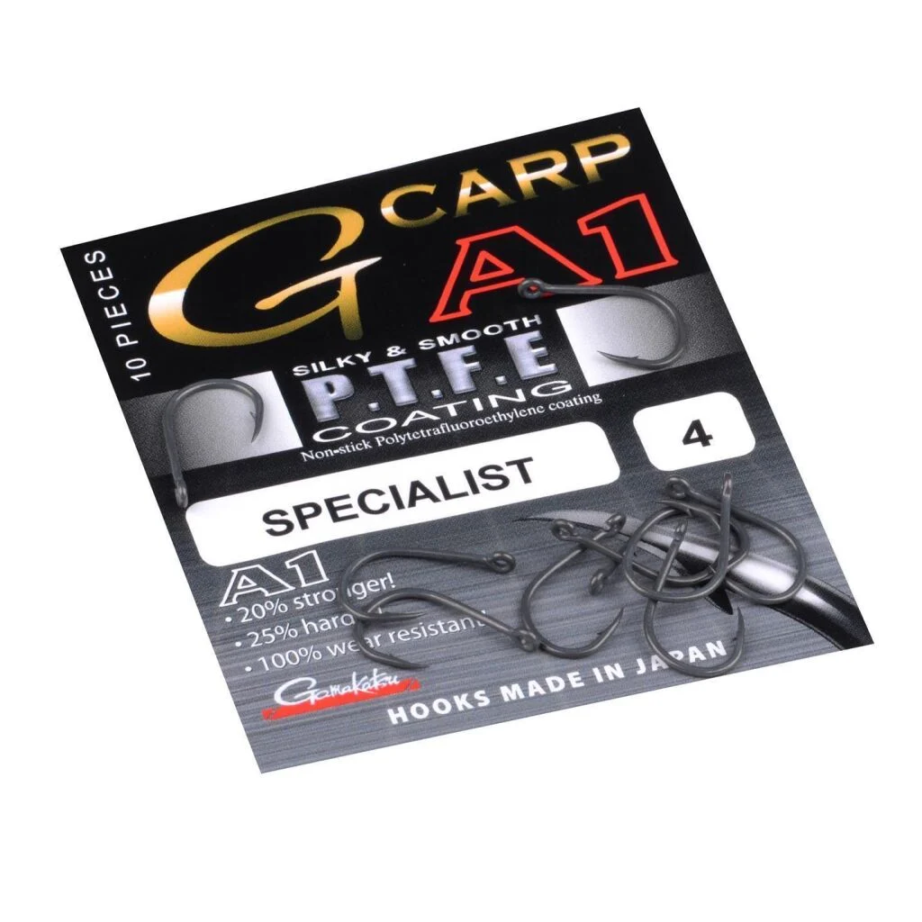 Gamakatsu A1 G-CARP SPECIALIST HOOKS PTFE #8