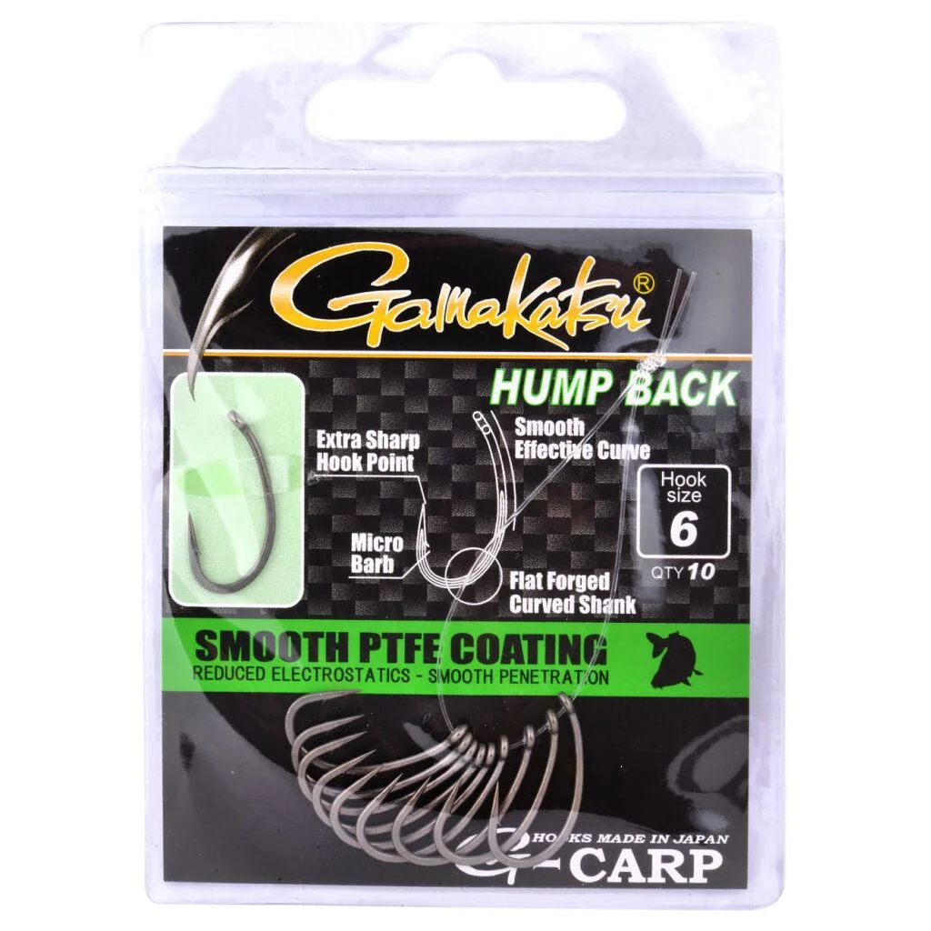 Gamakatsu G-CARP HUMP BACK HOOKS GREY #8