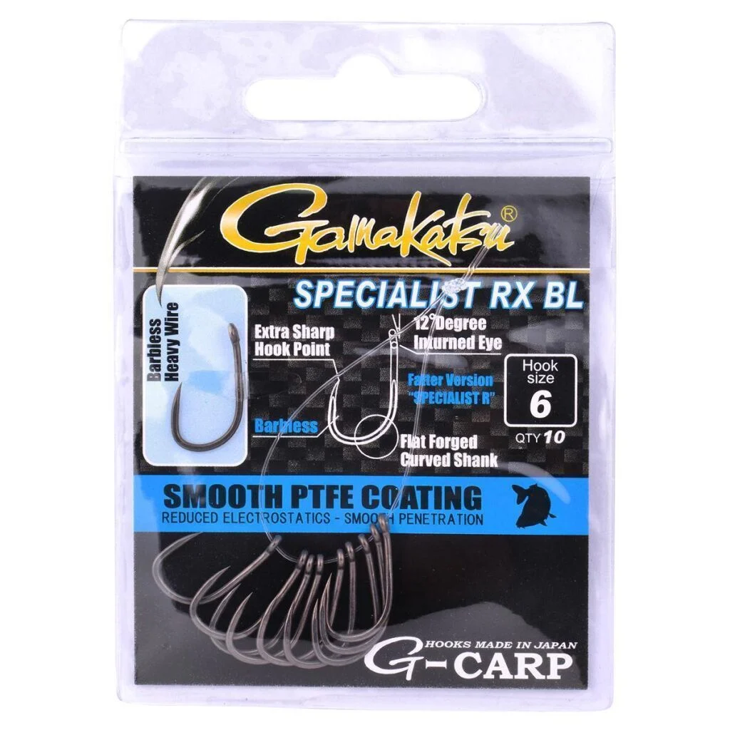 Gamakatsu G-CARP SPEC RX HOOKS BARBLESS GREY #8