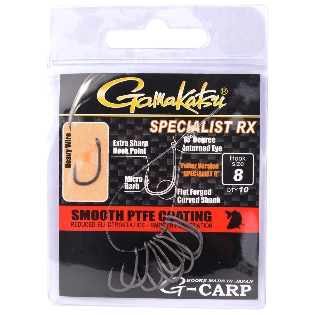 Gamakatsu G-CARP SPECIALIST RX HOOKS #8
