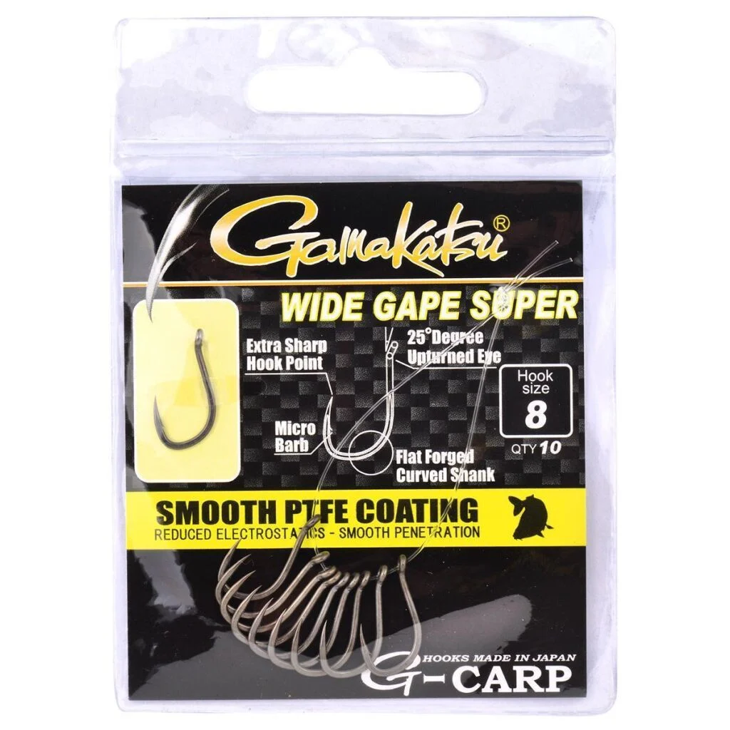 Gamakatsu G-CARP WIDE GAPE SUPER HOOKS #8