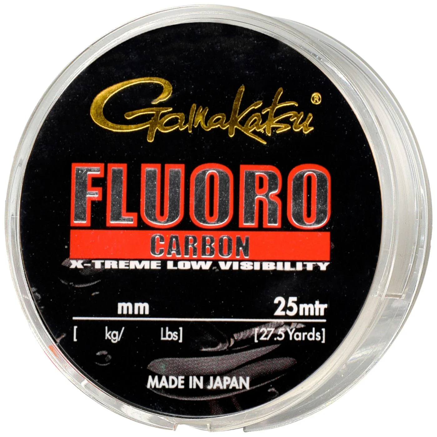 Gamakatsu G-Line Fluoro Carbon 0,39mm 9,3kg - 25m Fluorocarbonschnur