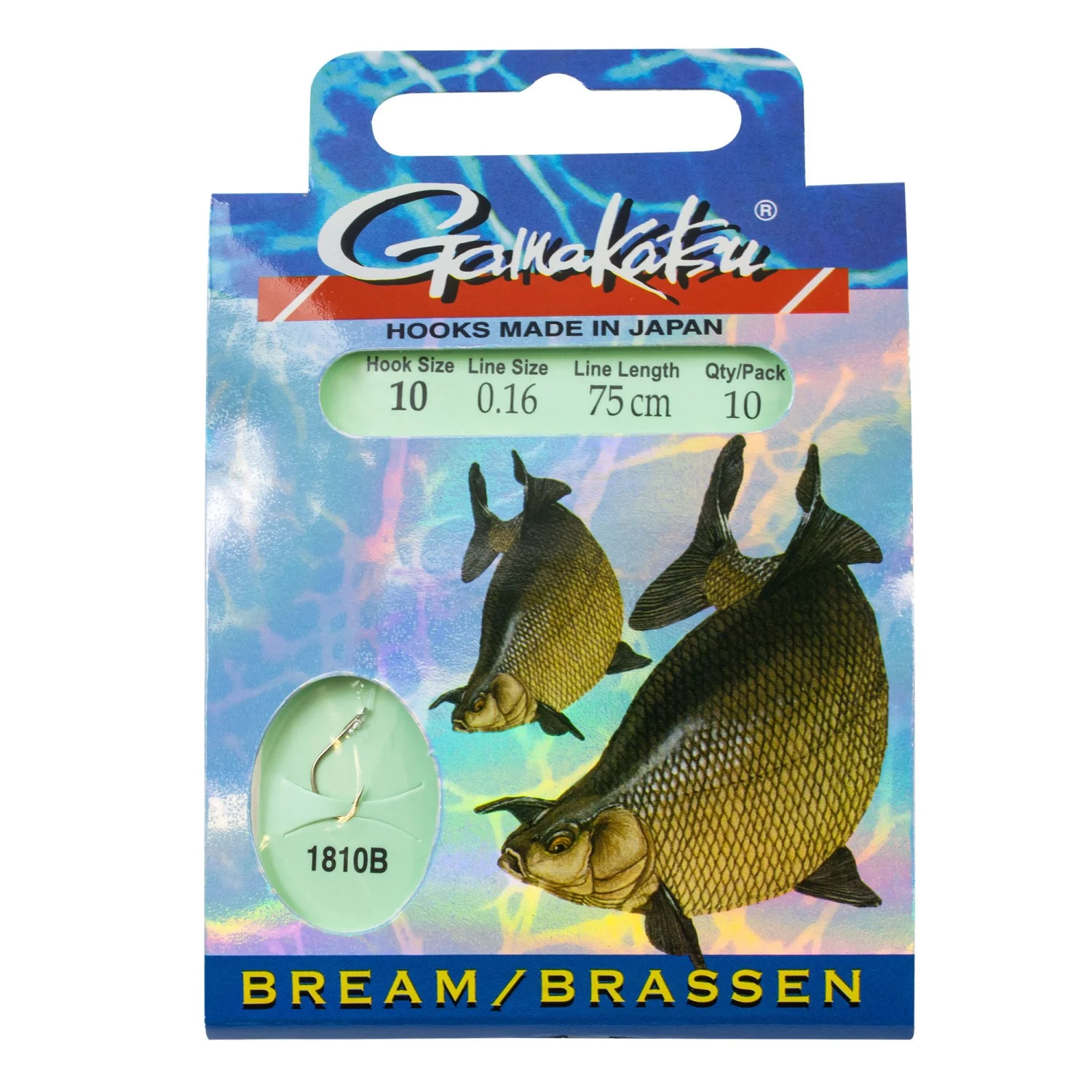 Gamakatsu Gebundene Haken 1810B Brassen Feeder 10