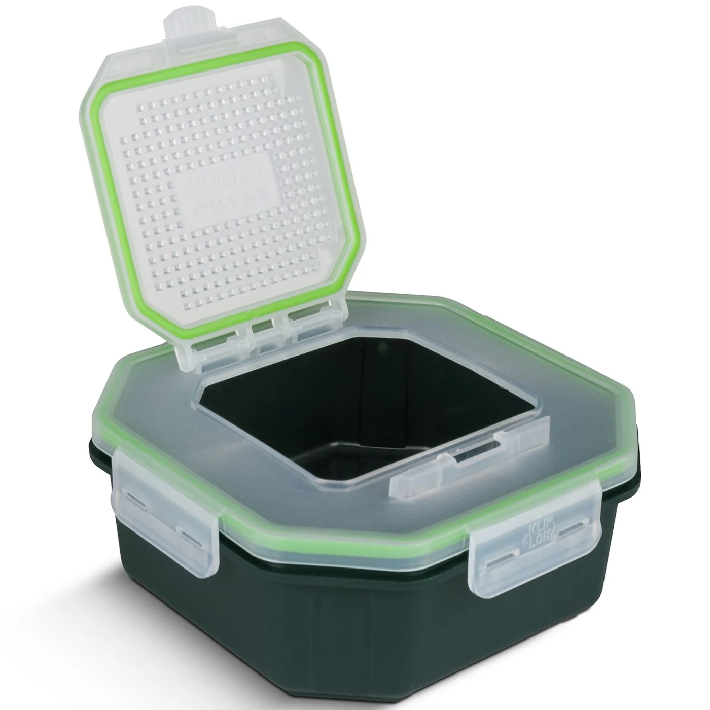Greys Klip-Lok Flip Top Bait Box 17,5x17,5x7,5cm 2.4pt - Köderbox