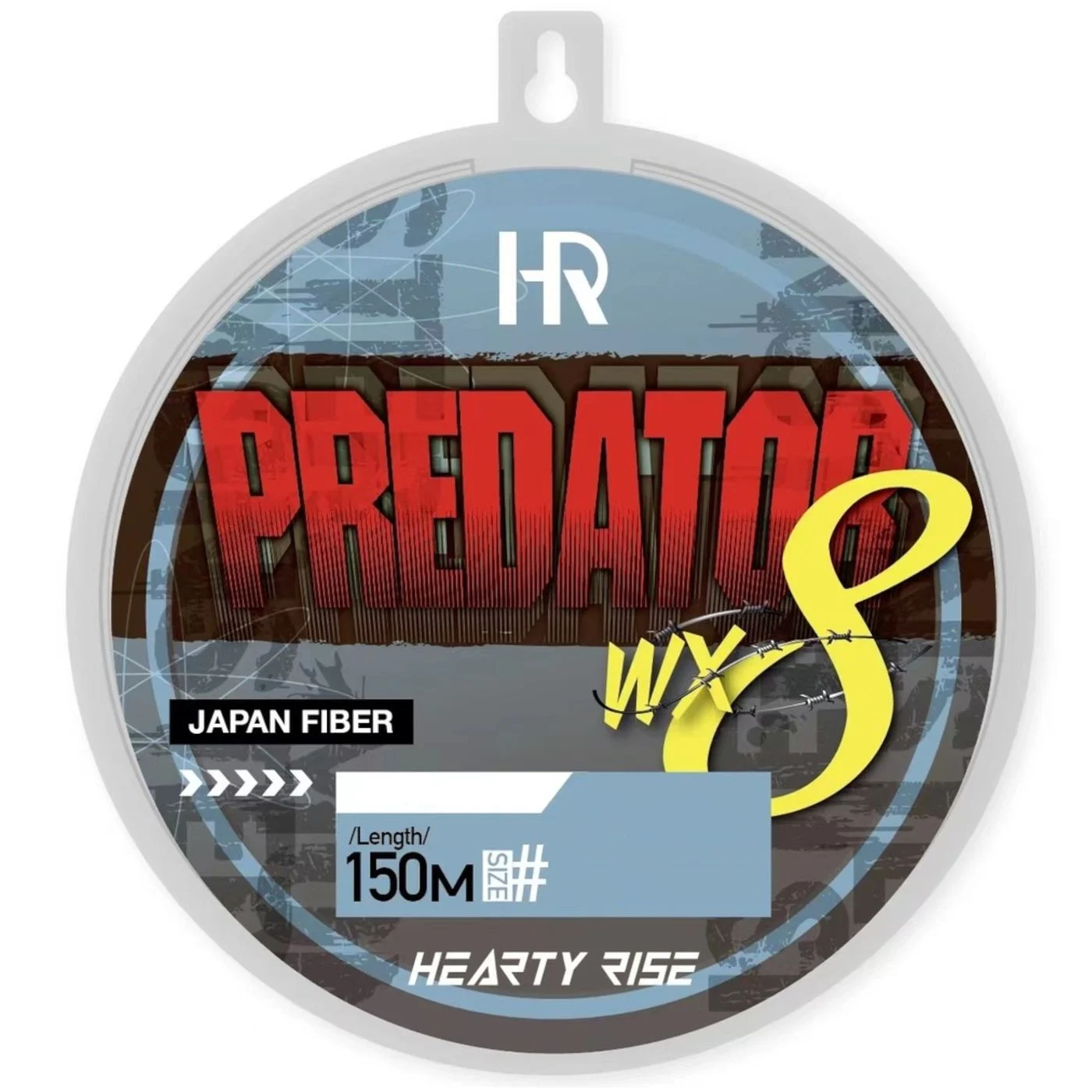 Hearty Rise Predator WX8 Line - 150m geflochtene Angelschnur