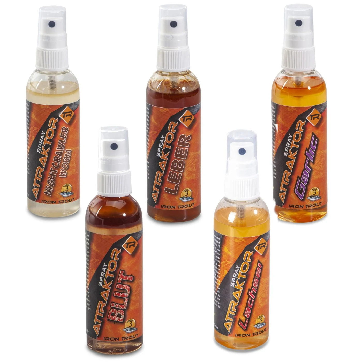 Iron Trout Attraktor Spray - 100ml Aroma für Forellenköder Knoblauch