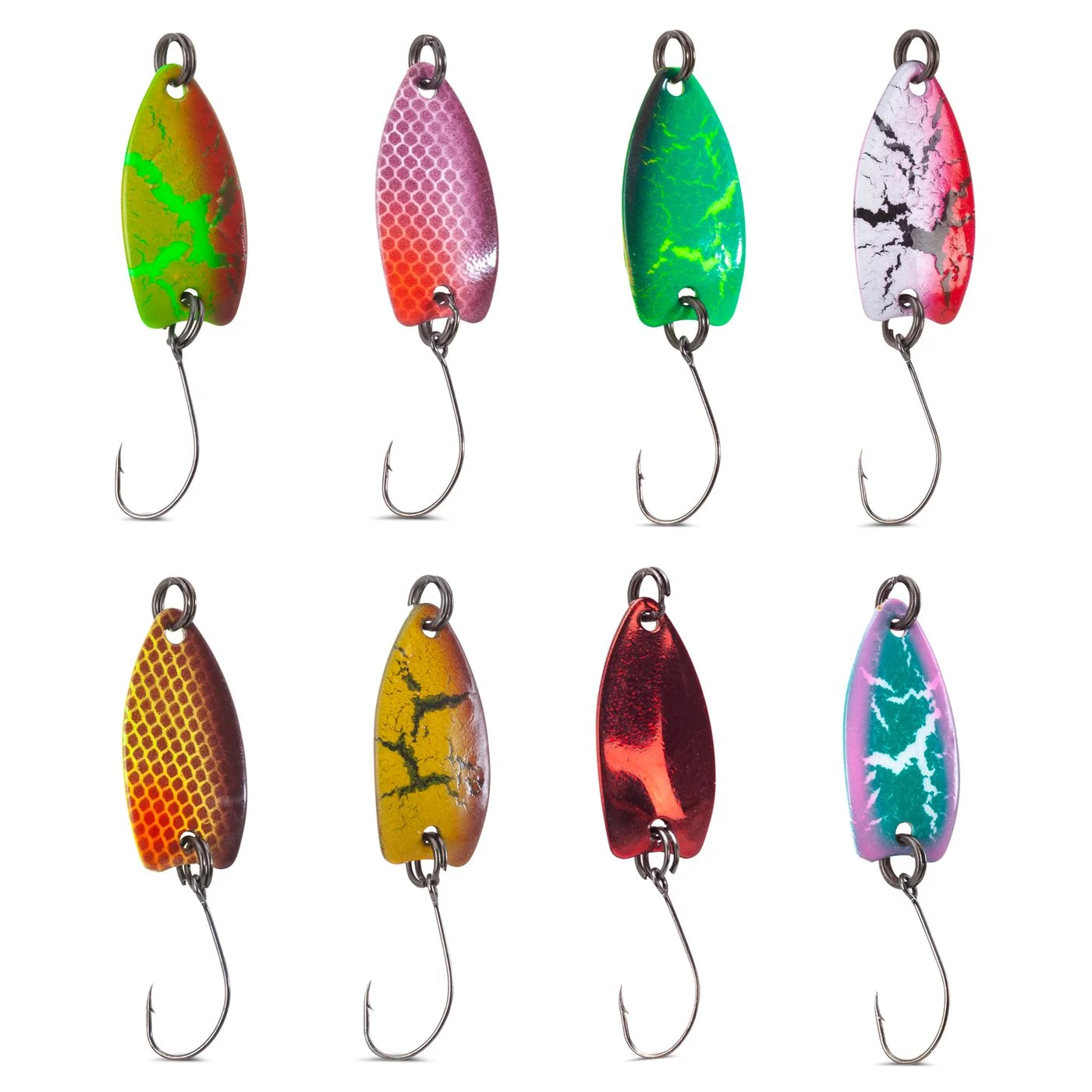 Iron Trout Zest Spoon 2,3g - Forellenblinker Crackle Green / Yellow