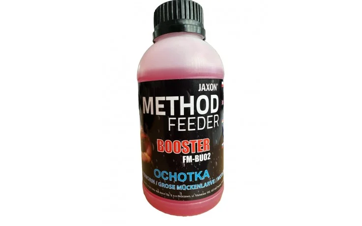 Jaxon Method Feeder Booster Blutwurm 350 Gramm Flüssigliquid für Angelfutter