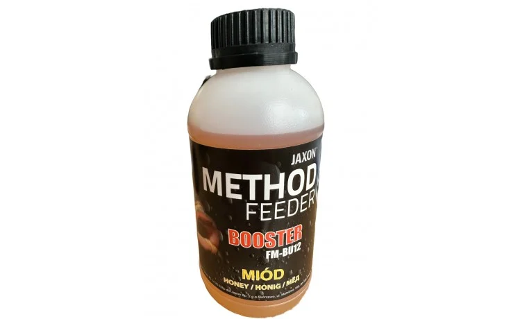 Jaxon Method Feeder Booster Honey 350 Gramm Flüssigliquid für Angelfutter