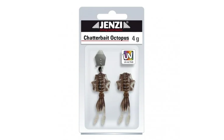 Jenzi Chatterbait Octopus 4Gramm braun