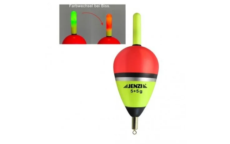 Jenzi Elektropose mit Bissanzeige mit Farbwechsel 5 + 5 Gramm für das Nachtangeln