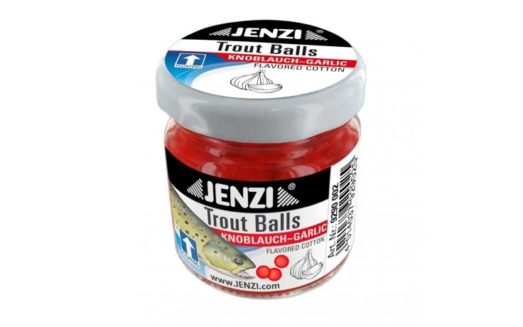 Jenzi Trout Balls Knoblauch Garlic Fluo Rot