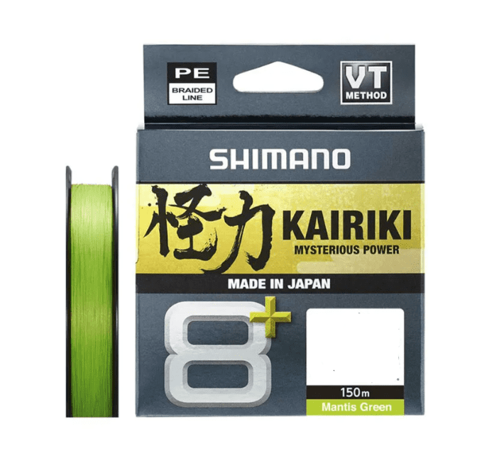 Shimano Kairiki 8+ 0,13mm 8,3kg 150m Mantis Grün