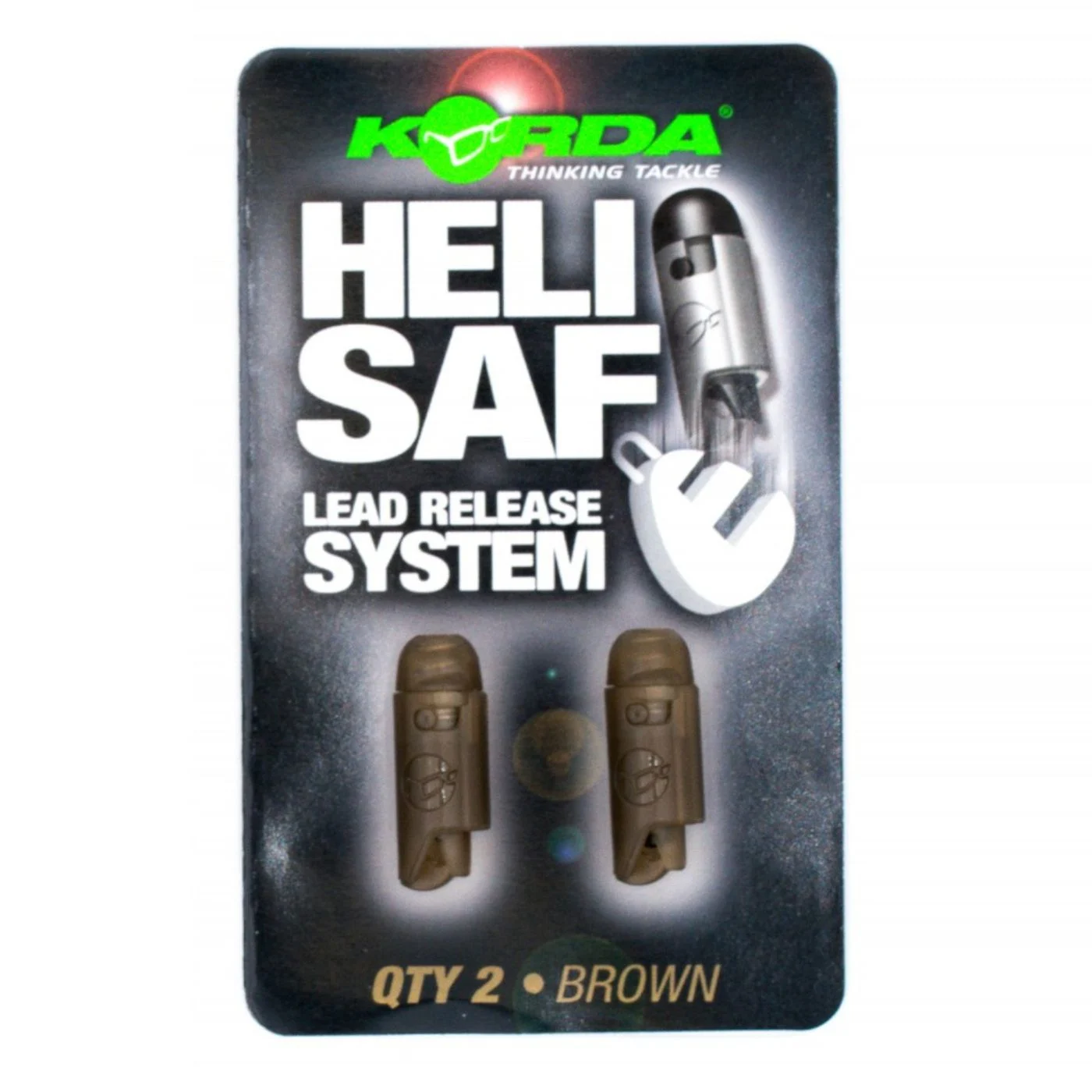 Korda Heli Safe Brown - 2 Lead Clips | SM Angelsport