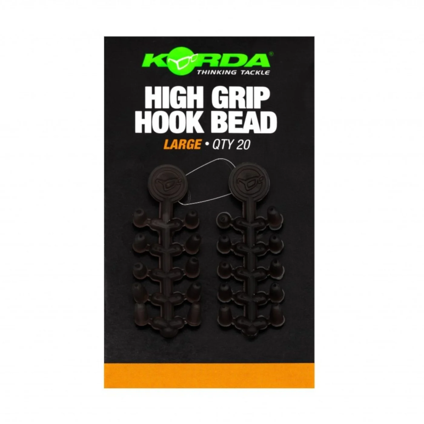 Korda High Grip Hook Bead Large - 20 Gummistopper