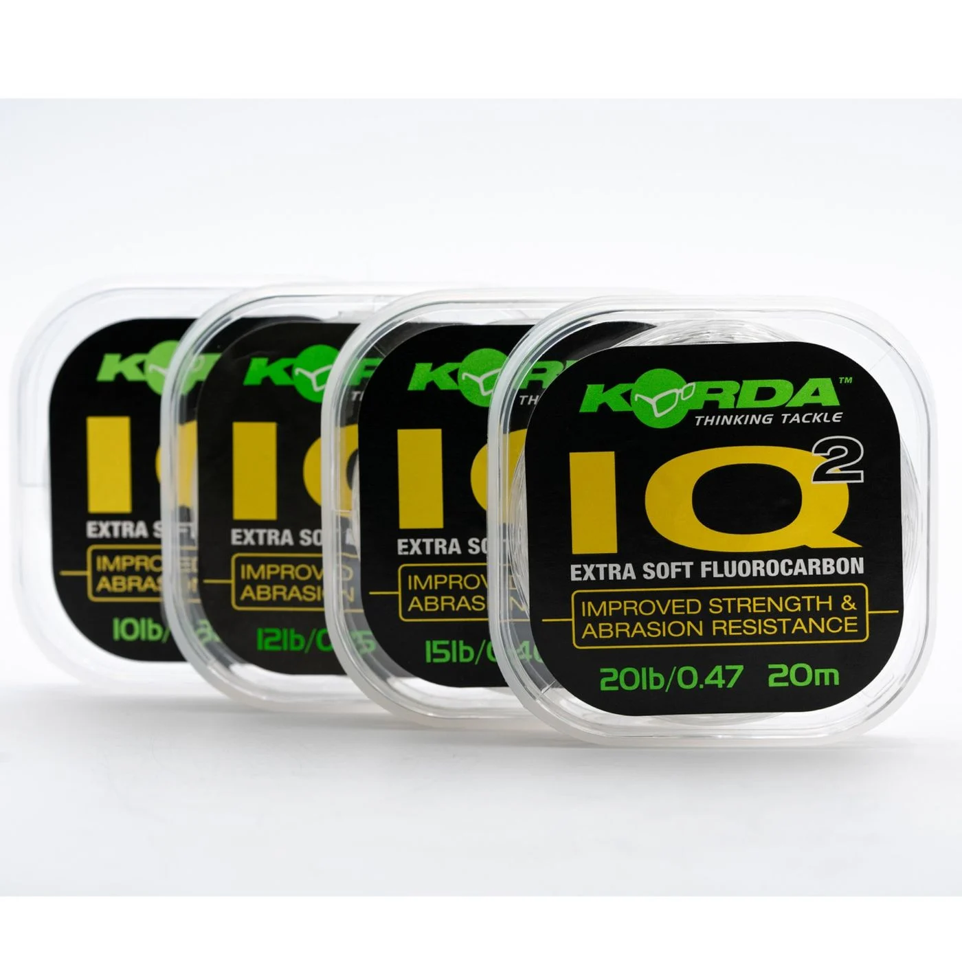 Korda IQ2 Extra Soft Fluorocarbon - 20m Vorfachschnur 0.47mm / 20lb (9kg)