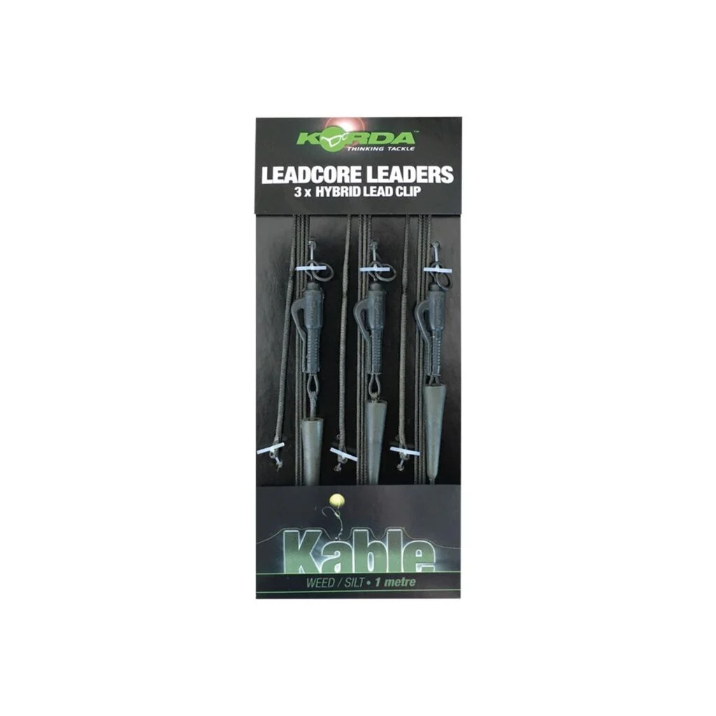 Korda Leadcore Leaders - Hybrid Lead Clip QC Swivel