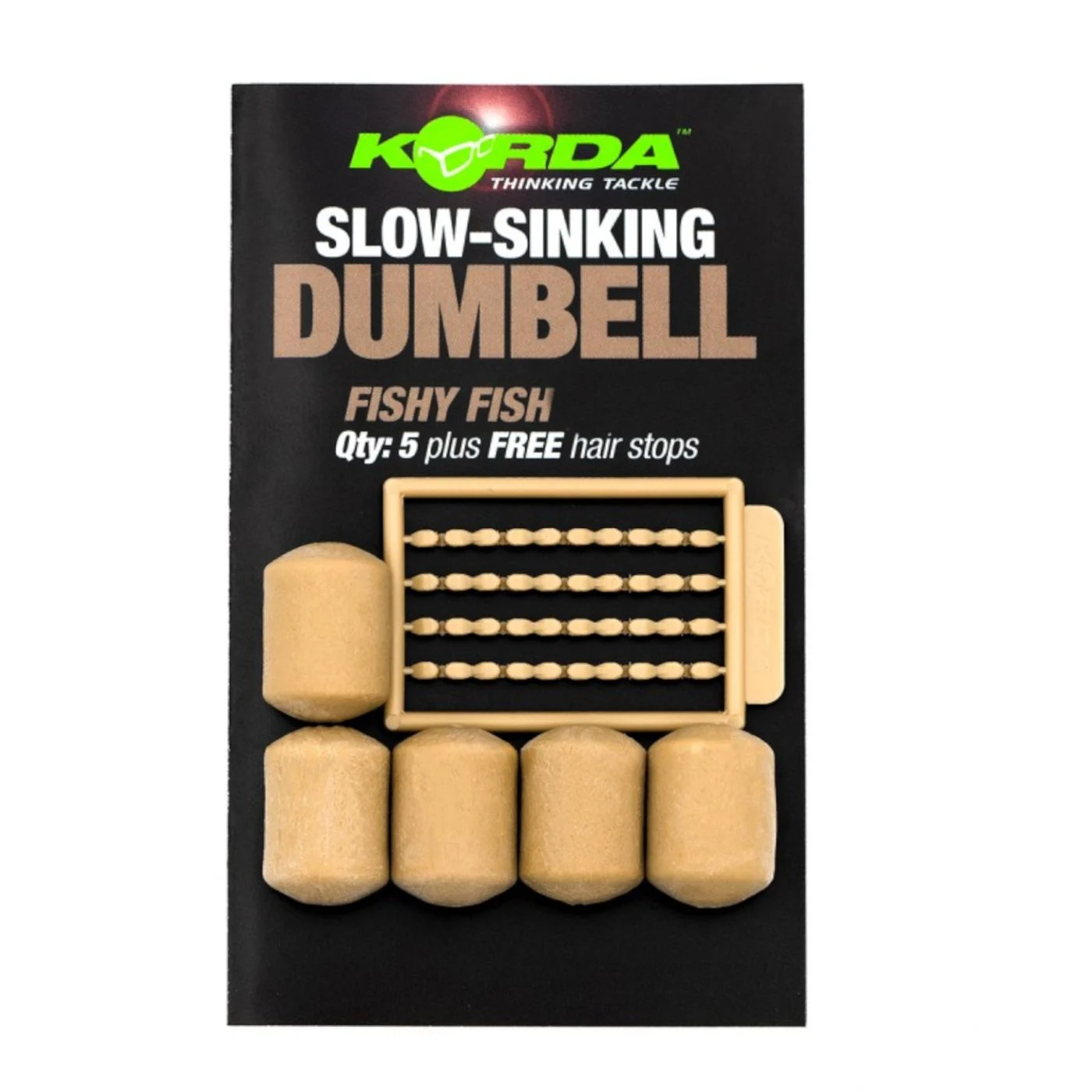 Korda Slow Sinking Dumbell Fishy Fish - Künstliche Karpfenköder 8mm - 10 Stück