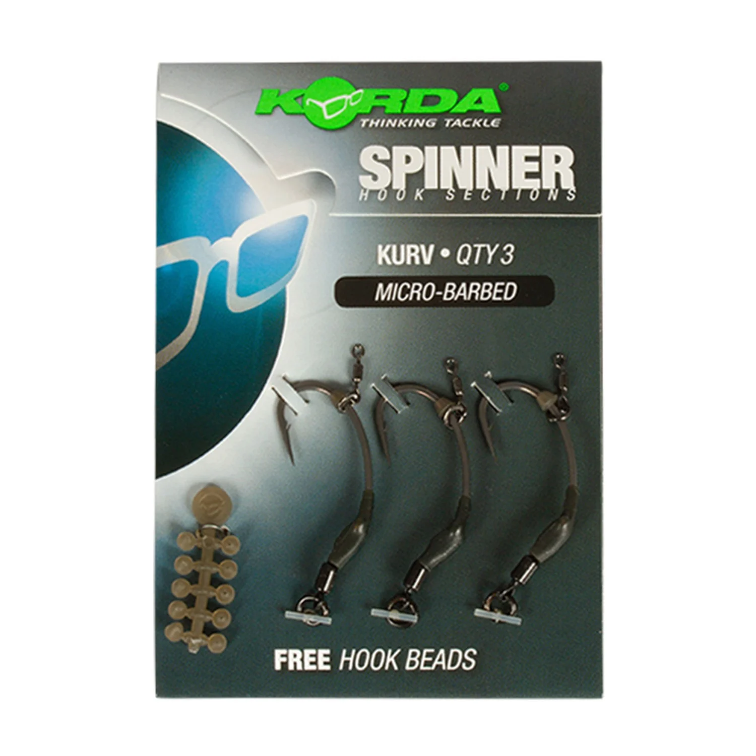 Korda Spinner Hook Sections Kurv - Karpfenhaken Größe: Gr. 4
