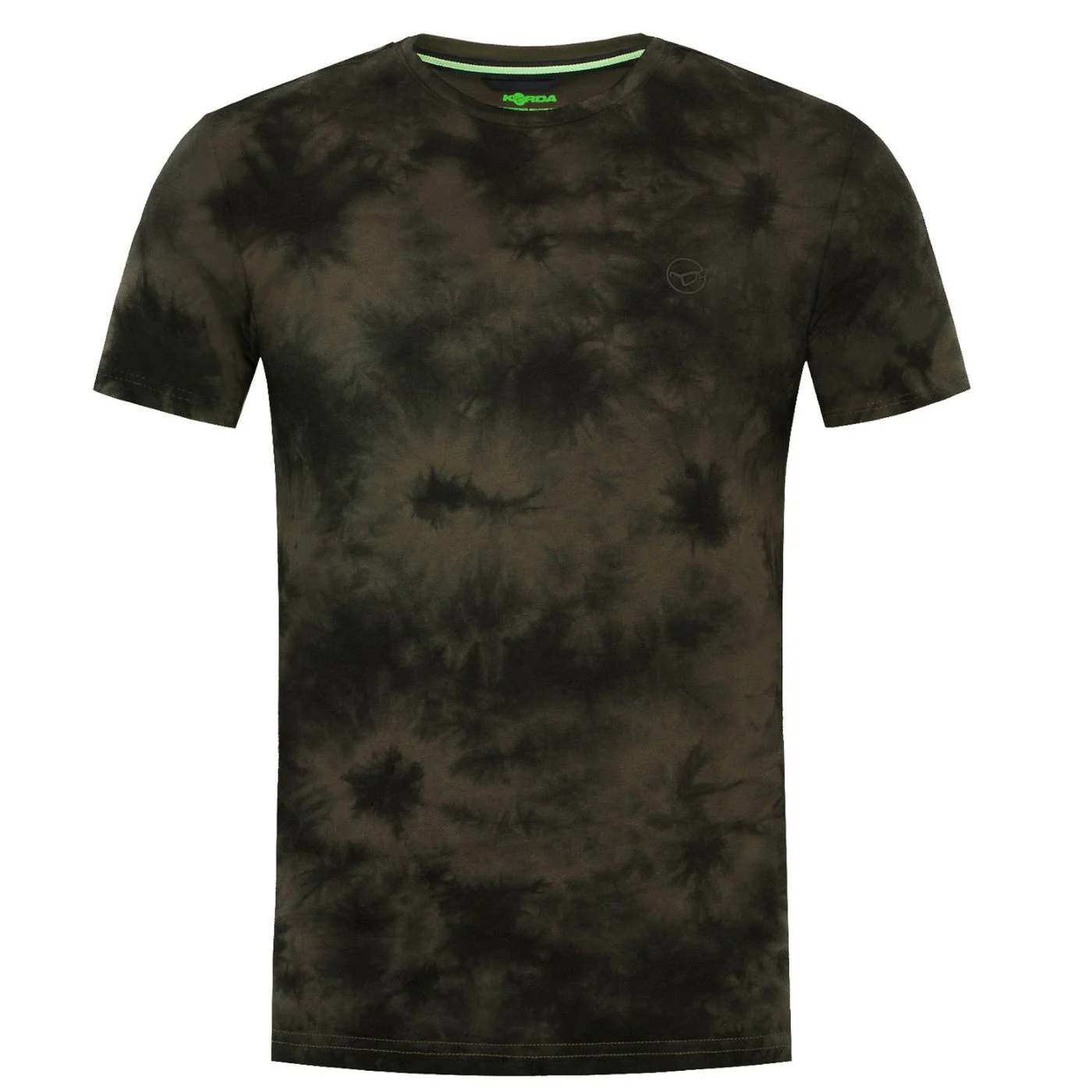 Korda Tie Dye Tee Dark Olive - T-Shirt für Angler S
