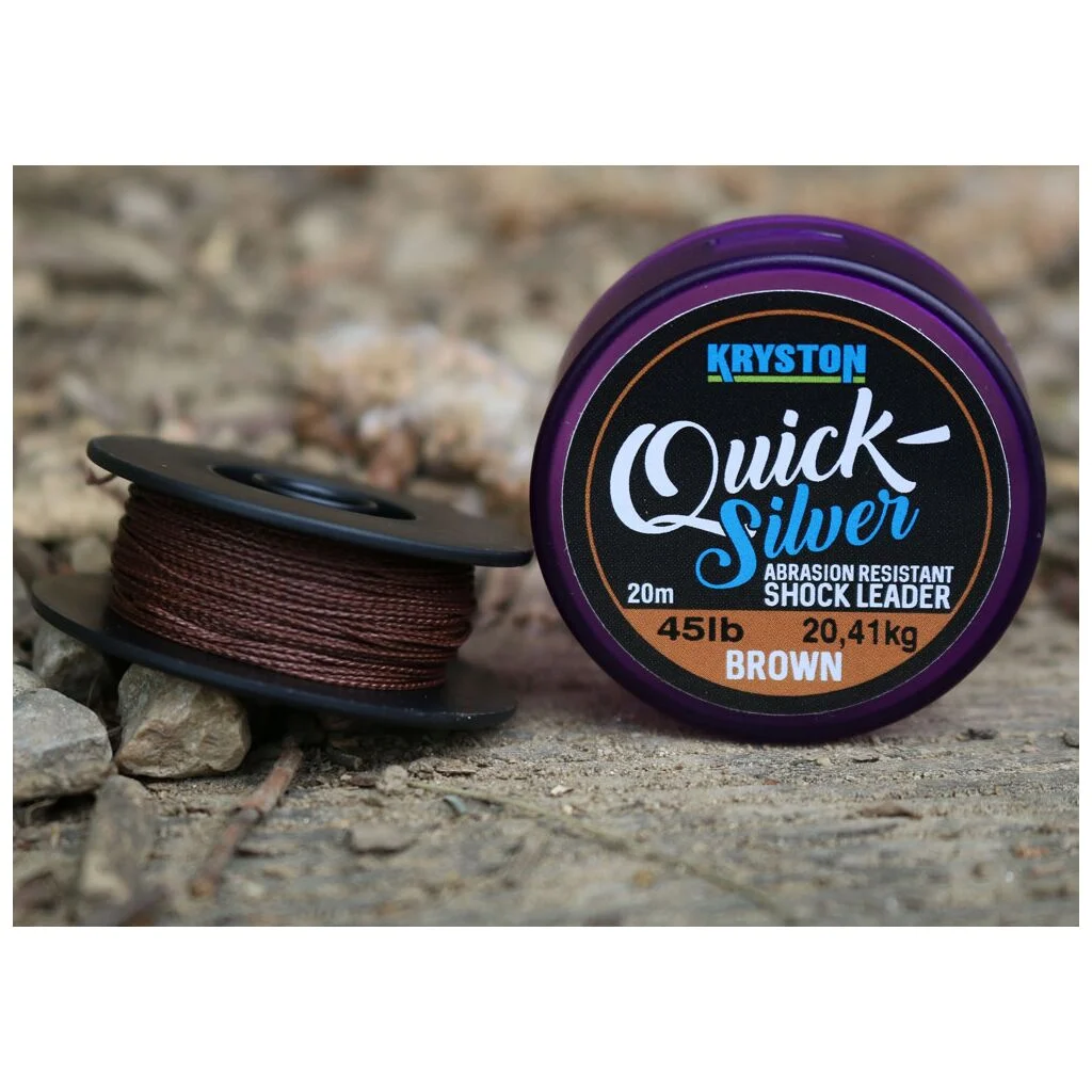Kryston 10m Quicksilver Gold Coated Shock L. Brown