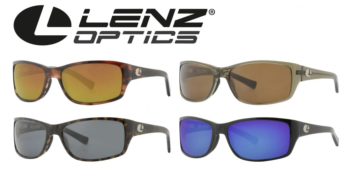 Lenz Optics Laxa Sunglass Edelstahlbügel / Acetatrahmen - Polbrille Rahmen army clear / Gläser brown