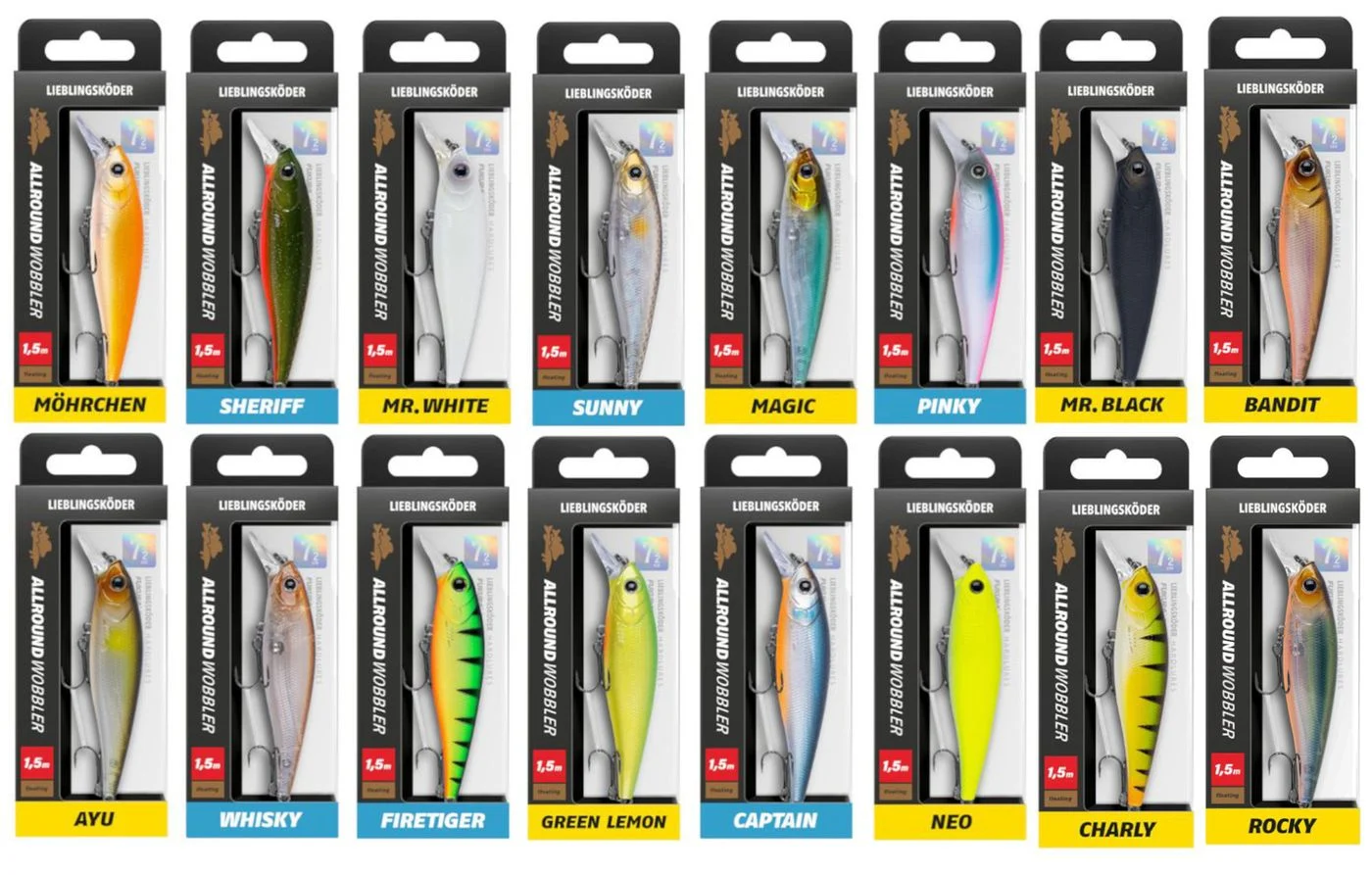 Lieblingsköder Allroundwobbler 7,5cm 9,4g - Wobbler Sunny