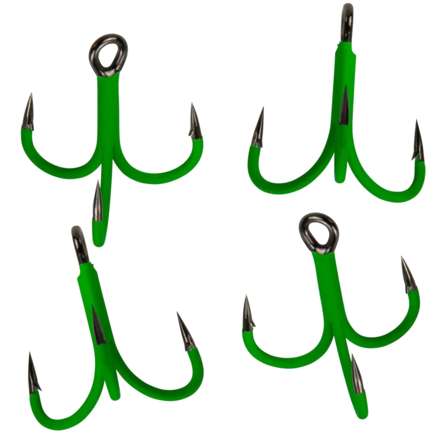 Madcat A-Static Treble 6X Hooks - 4 Wallerdrillinge 1/0