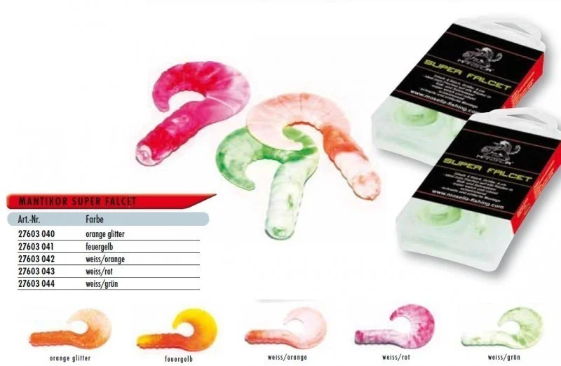 Mantikor Super Falcet Forellenköder Sbiro weiss-grün