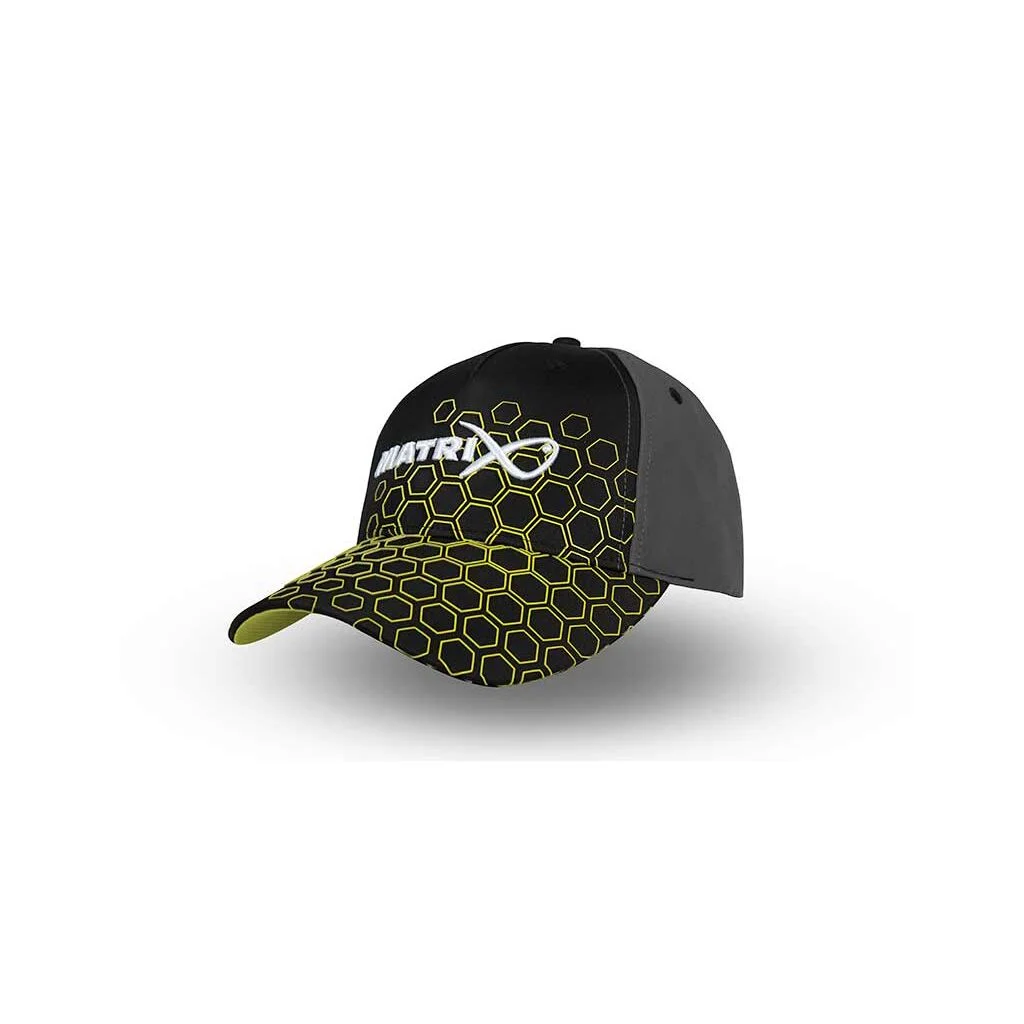Matrix Hex Print Baseball Cap black