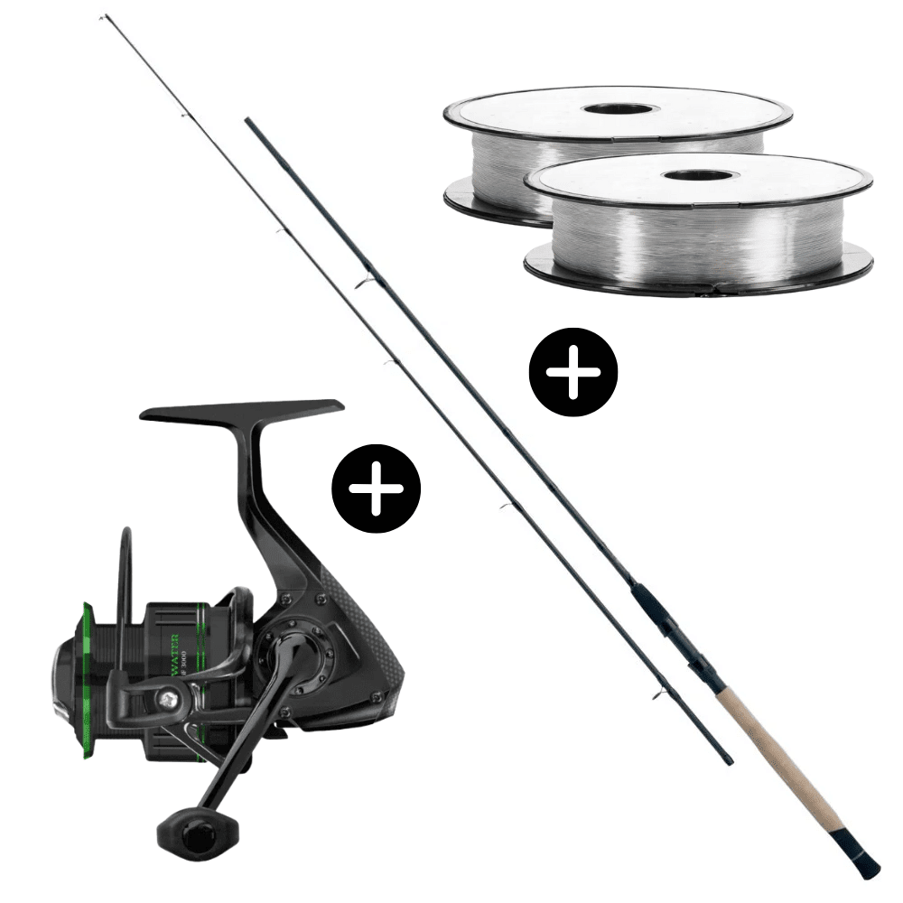 Method Feeder Set WFT Precision Feeder 330cm 10-40g + Cormoran Cross Water 3000 + Go Fish Mono Schnur