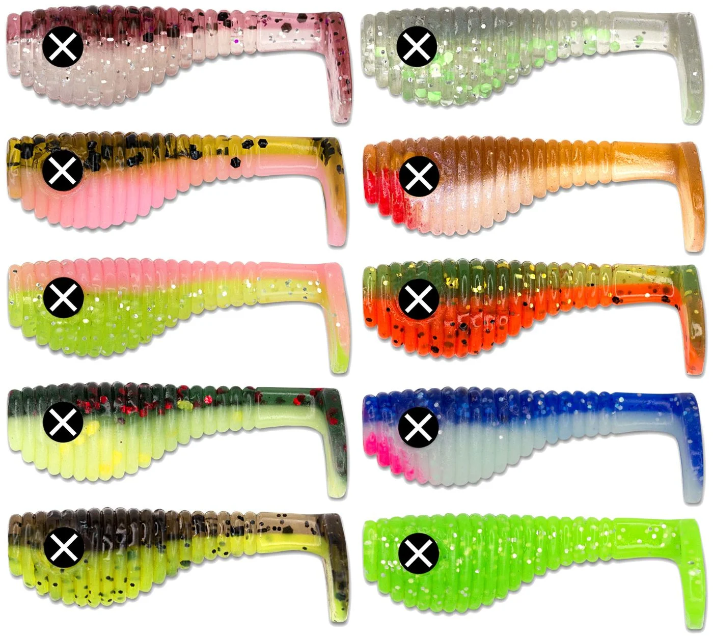 Monkey Lures Baby Lui 3,5cm - 12 Gummifische Space Schrimp