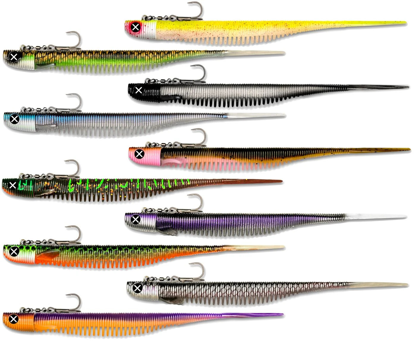 Monkey Lures Stalking Lui 25cm 50g - 1 montierter Gummifisch Watermelon