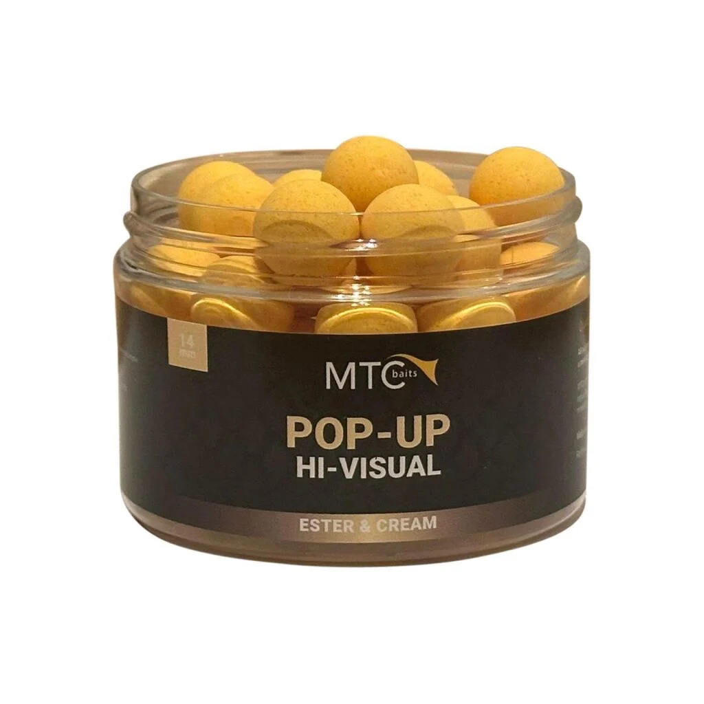 MTC Baits Pop-Up Hi-Visual Ester & Cream - 14 mm