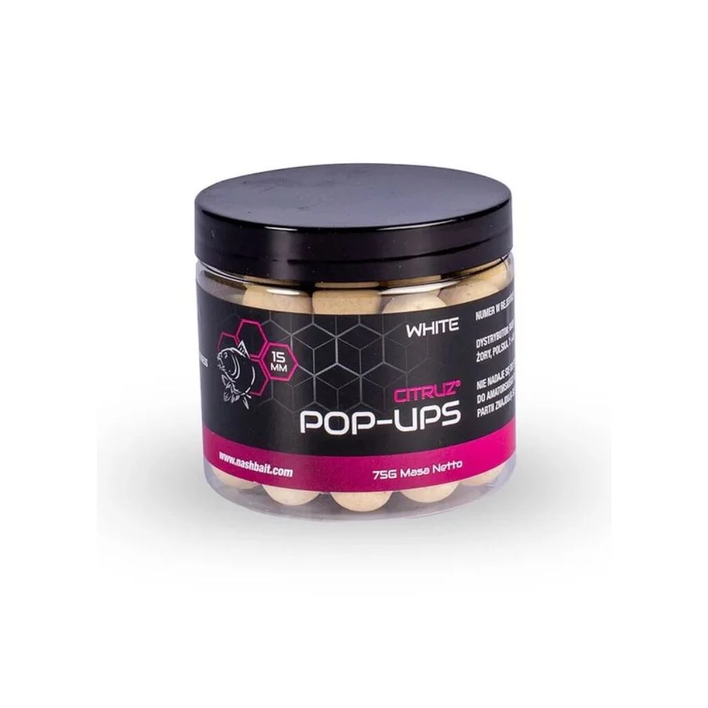 Nash Citruz Pop Ups 12mm 75g White
