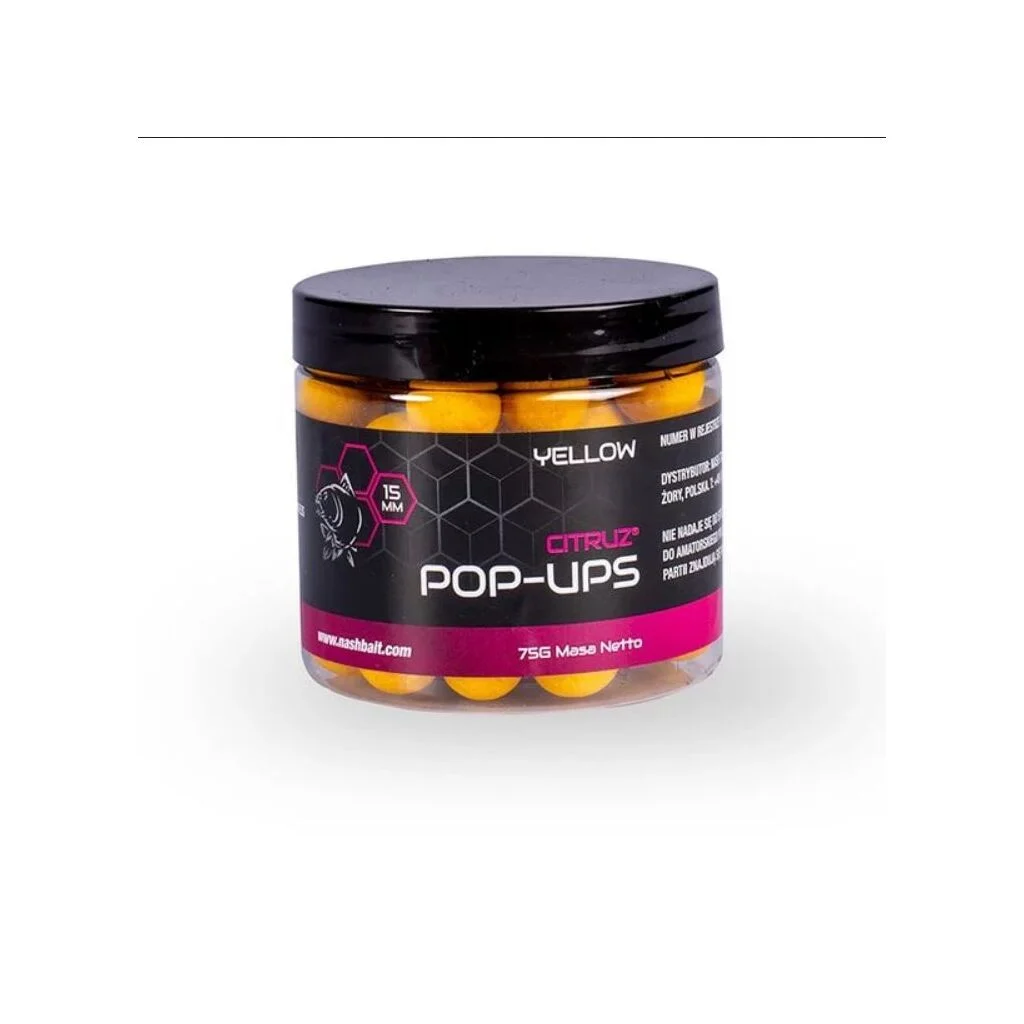 Nash Citruz Pop Ups 12mm 75g Yellow