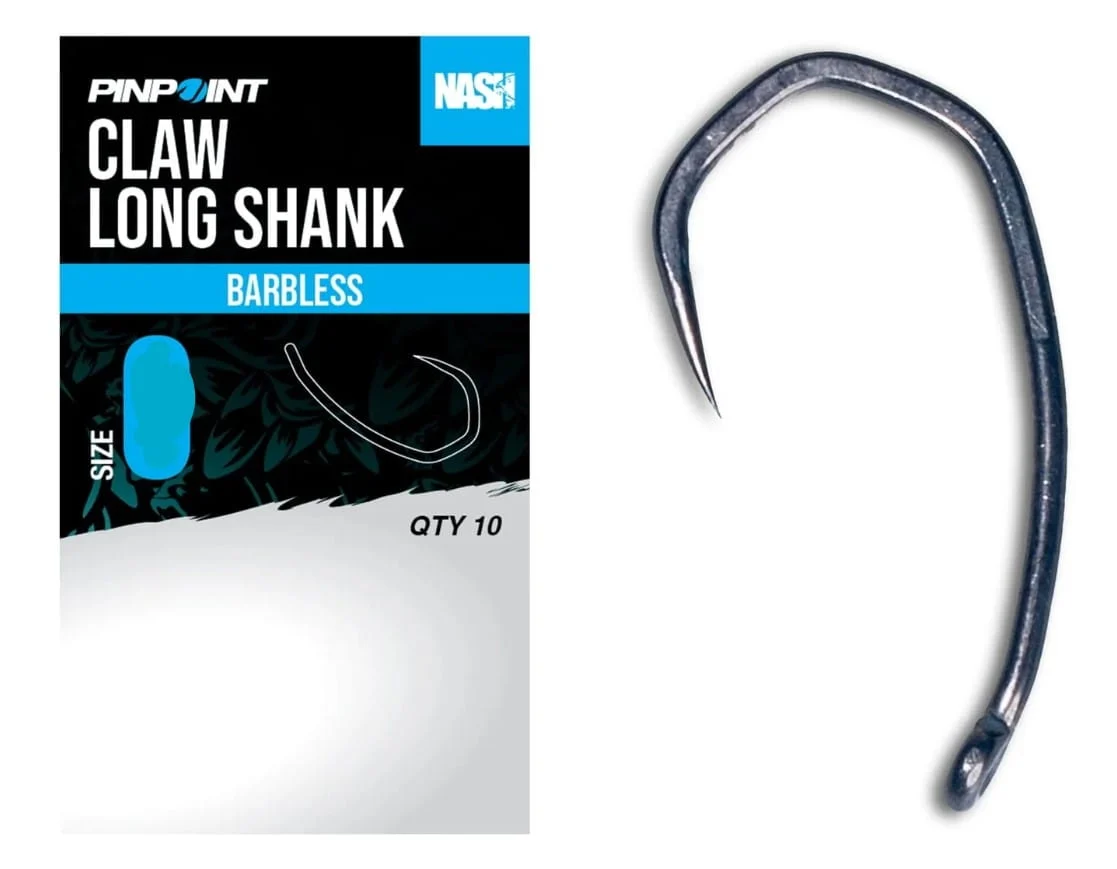 Nash Claw Long Shank Size 6 Barbless