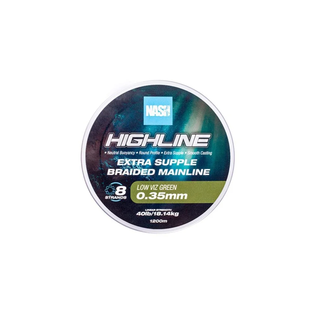 Nash Highline Floating Braid Green 25lb 0.18mm 1200m