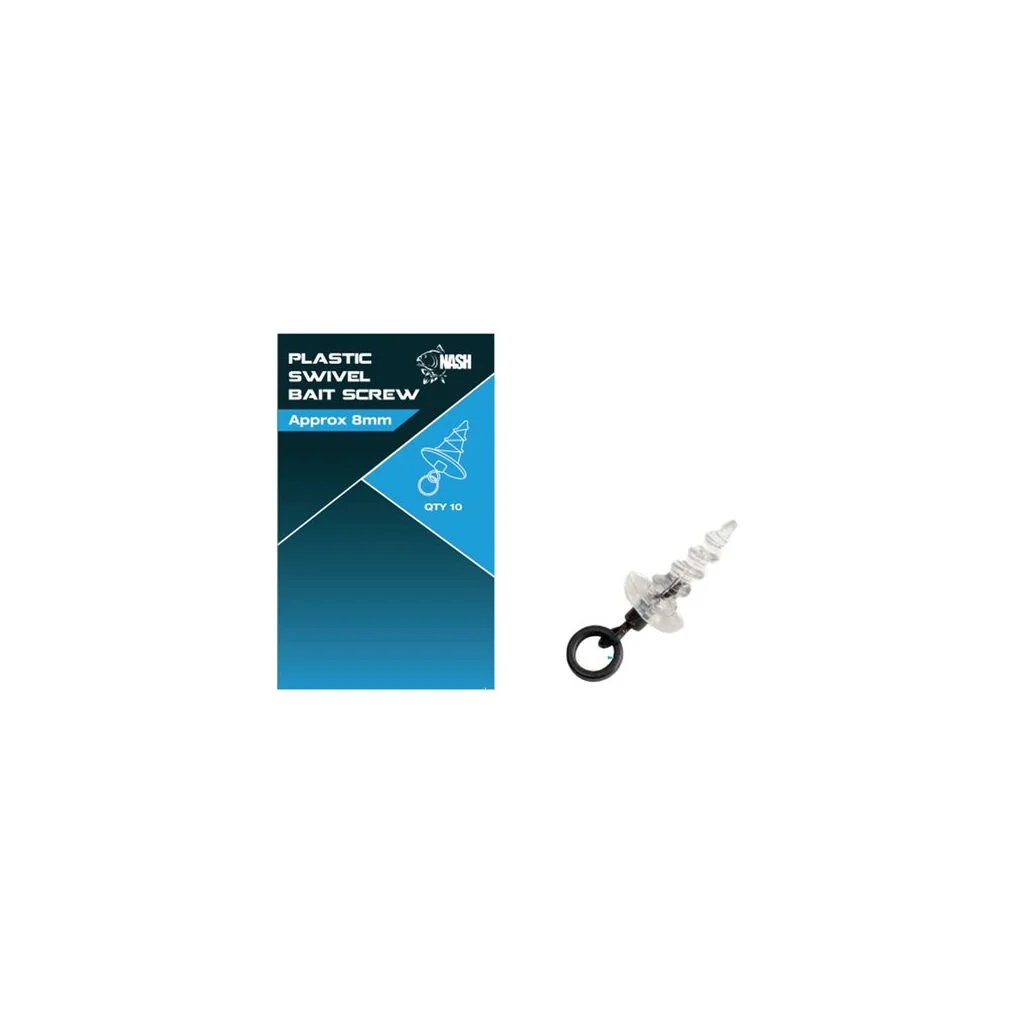Nash Plastic Swivel Bait Screw 13mm