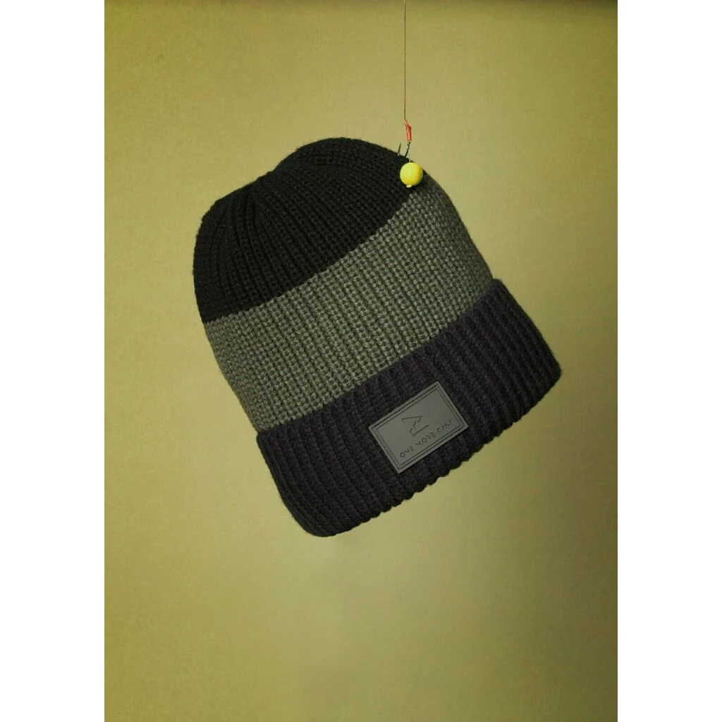 One More Cast Black stripe Beanie