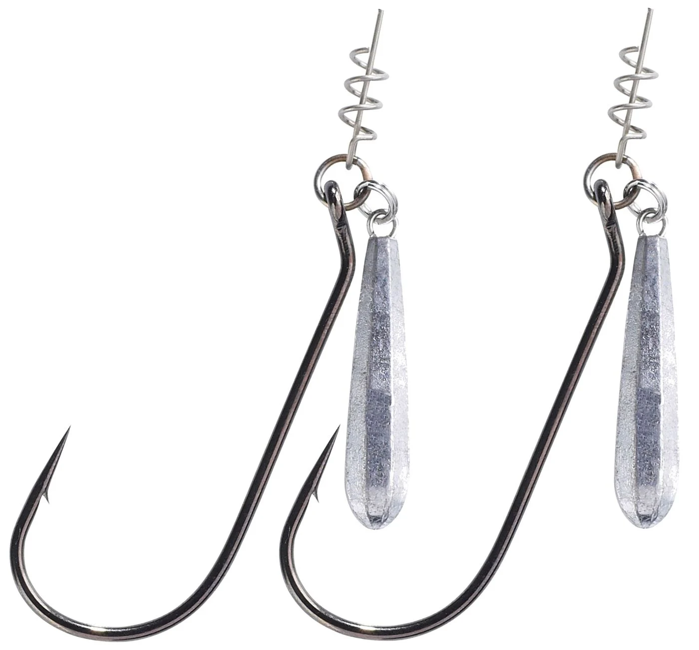 Owner Jig Rig Twist Lock Haken - 2 Jighaken mit Spirale Gr. 2/0 / 3.5g