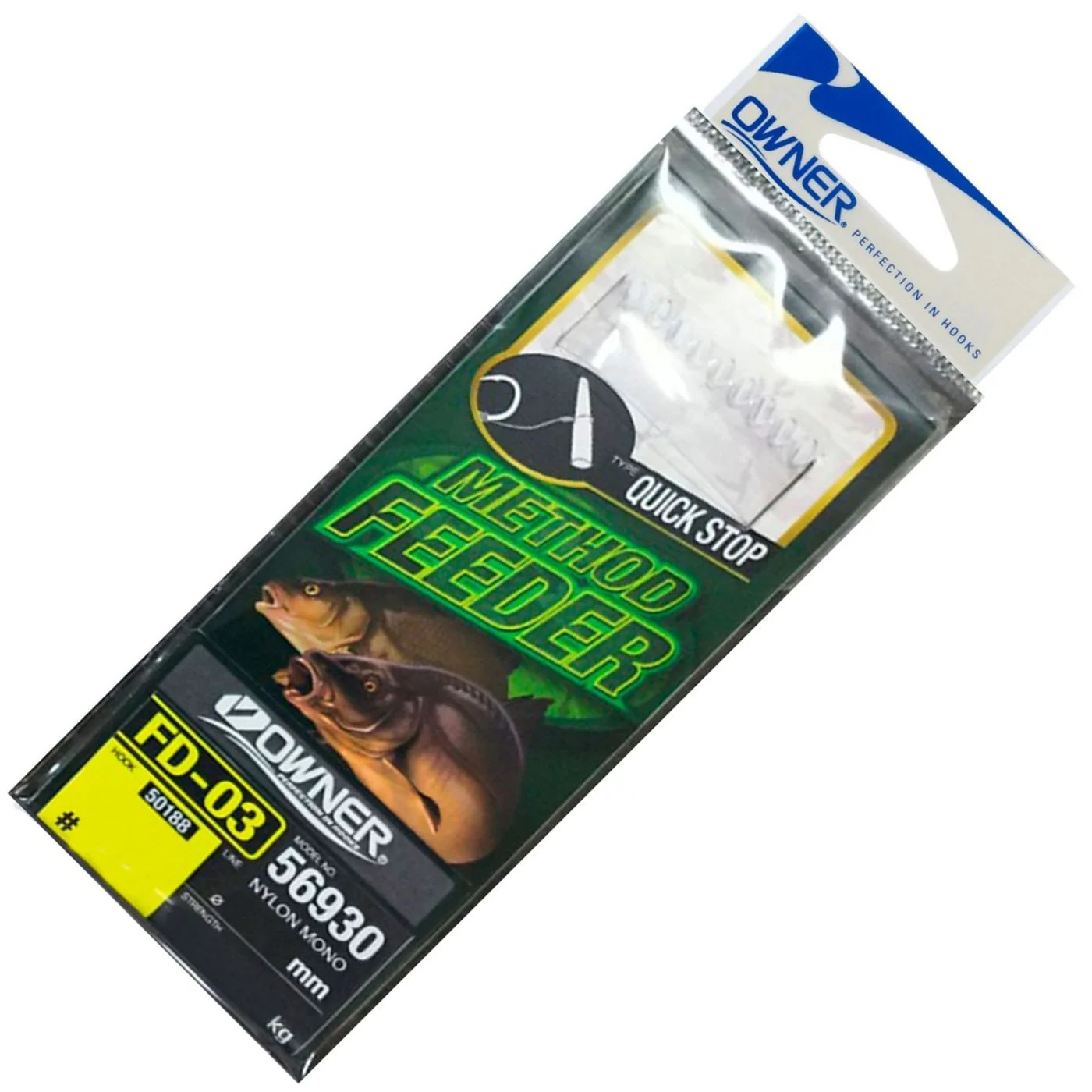 Owner Method Feeder Angelhaken mit Quick Stop - 6 Haken Gr. 8 /6.2kg /0.25mm