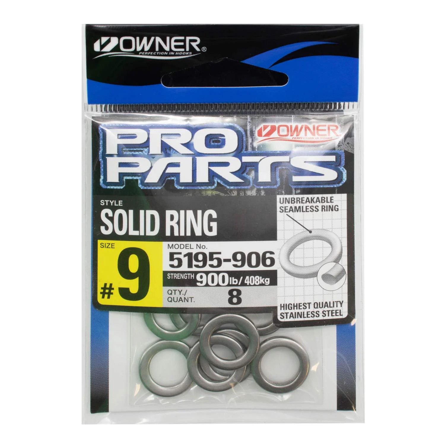 Owner Solid Ring Stainless Steel 5195-906 Gr. 9 408Kg - Sprengring