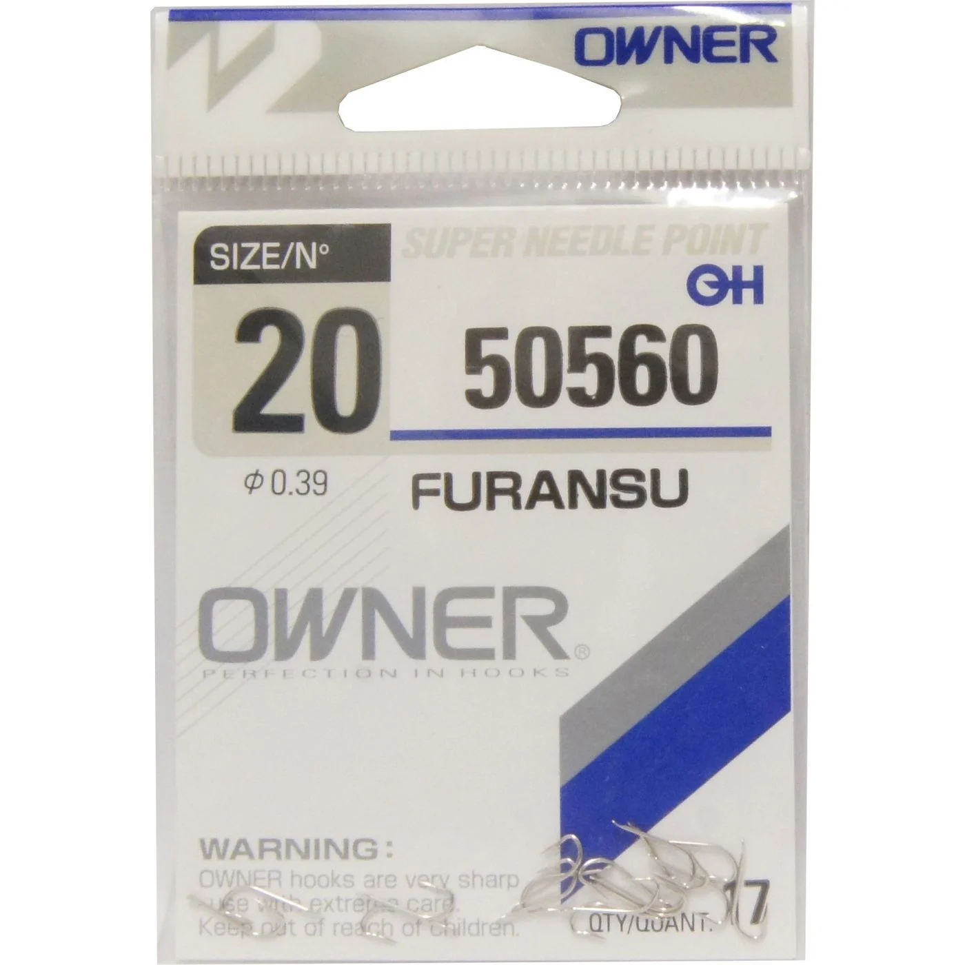 Owner Stipphaken Gr. 20 mit Plättchen ungebunden