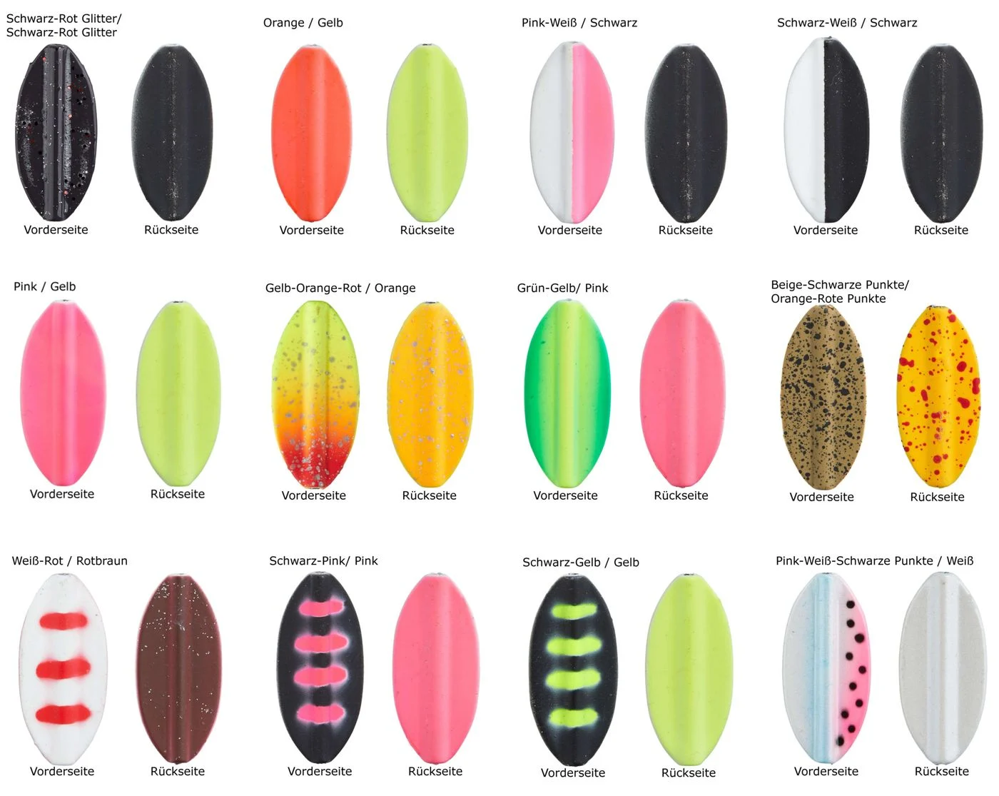 [Paket] 12 Balzer Pro Staff Series Inliner Blinker 1,9g - Forellenköder Set