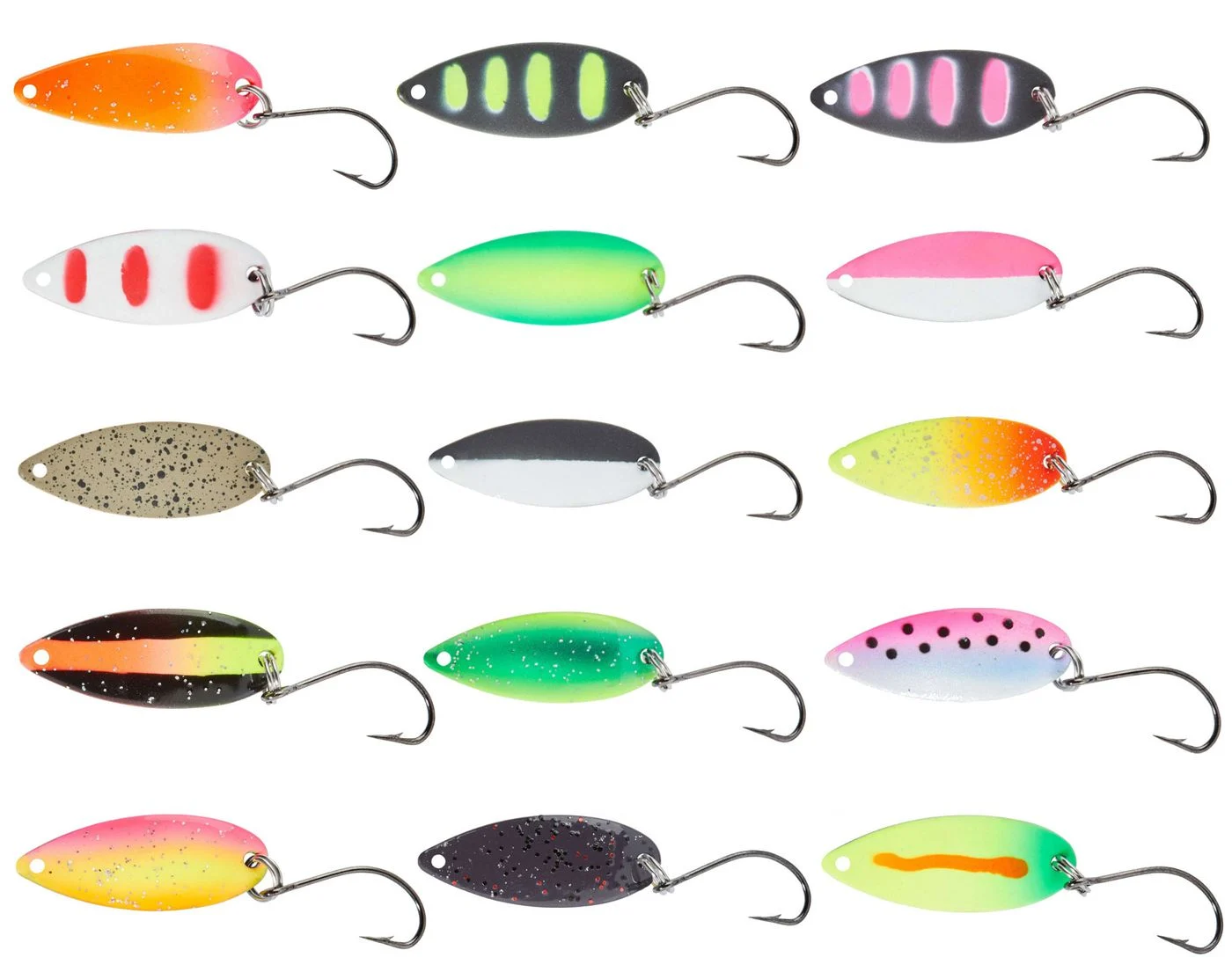 [Paket] 15 Balzer Blinker Pro Staff Series Catcher 2g - Forellenköder Angelset