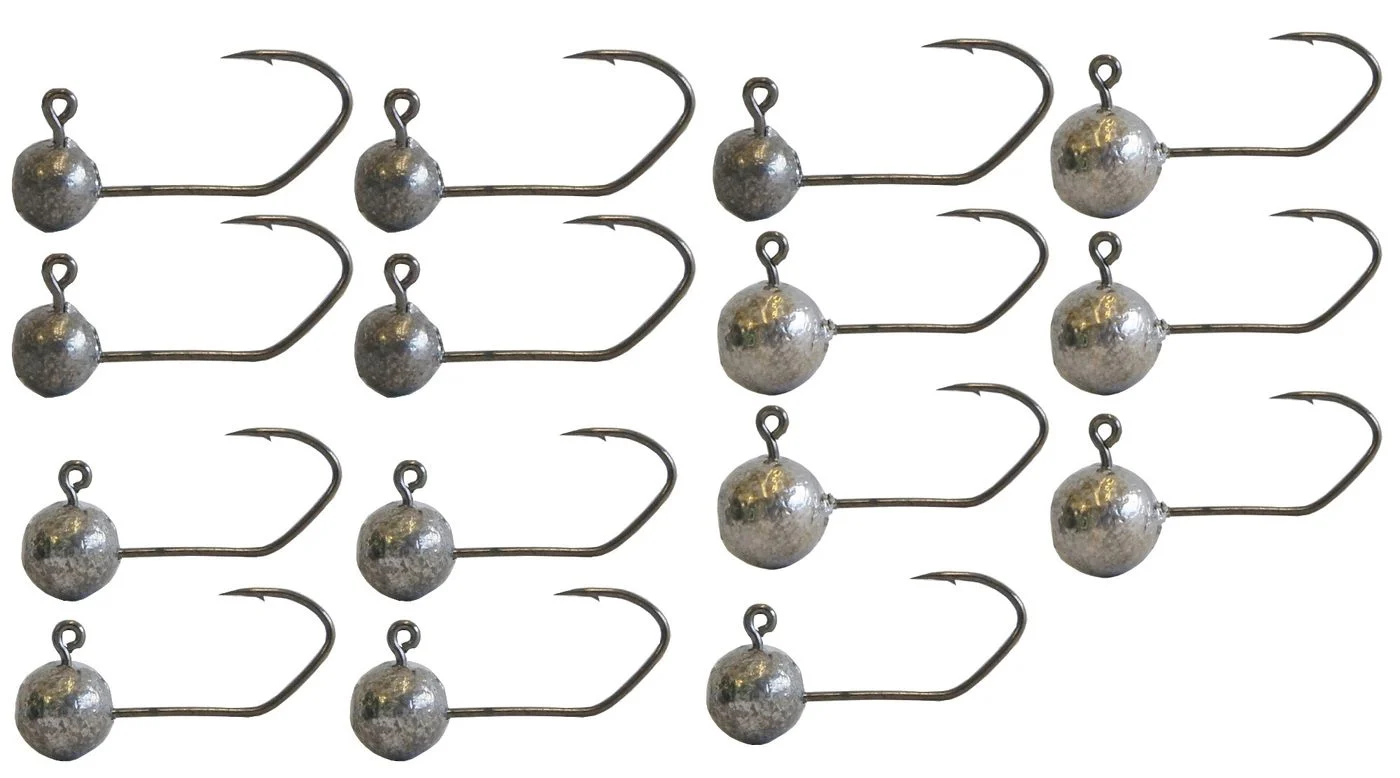 [Paket] 15 Predax Fishing MSO Bleiköpfe Gr. 4 - Jigkopf Set