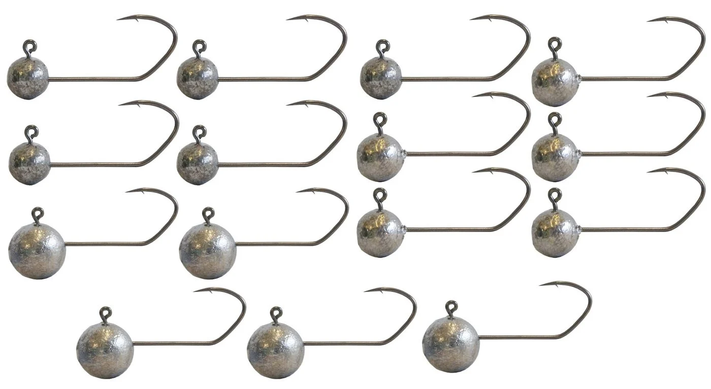 [Paket] 15 Predax Fishing MSO Jigköpfe Gr. 1 - Jighaken Set