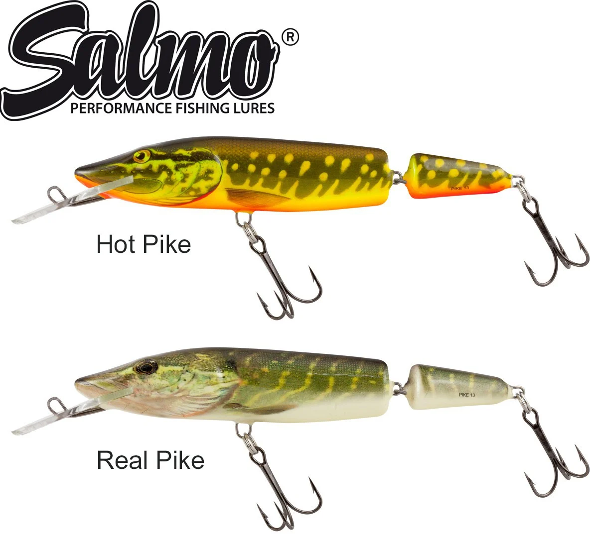 [Paket] 2 Salmo Pike Jointed Deep Runner - Hechtwobbler 13cm
